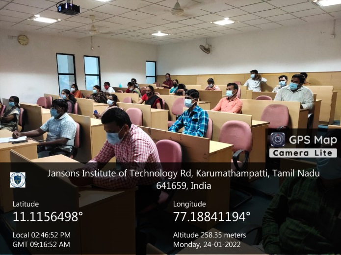 Orientation Session on IIC 4.0 - Jansons Institute of Technology