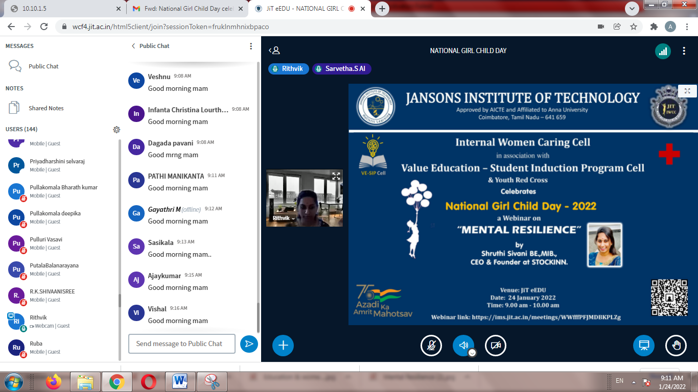 Awareness program -Good Touch and Bad Touch - Jansons Institute of ...