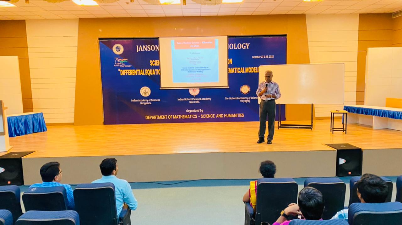 Science Academies’ Lecture on “Differential Equations and