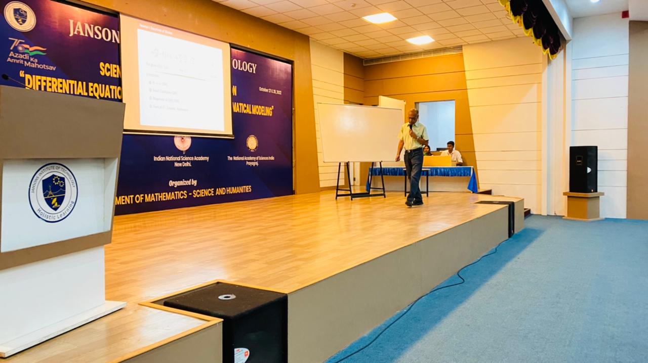 Science Academies’ Lecture on “Differential Equations and