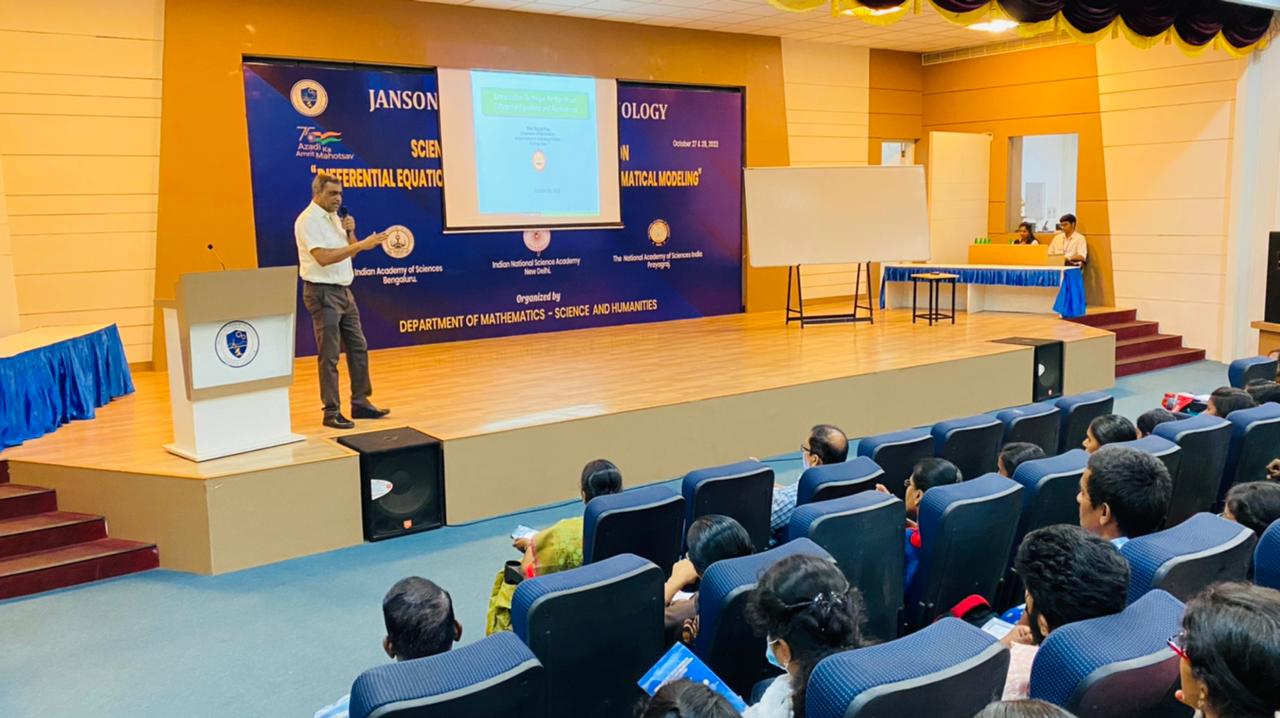 Science Academies’ Lecture on “Differential Equations and