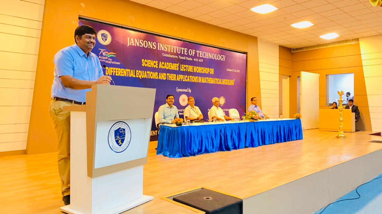 Science Academies’ Lecture on “Differential Equations and