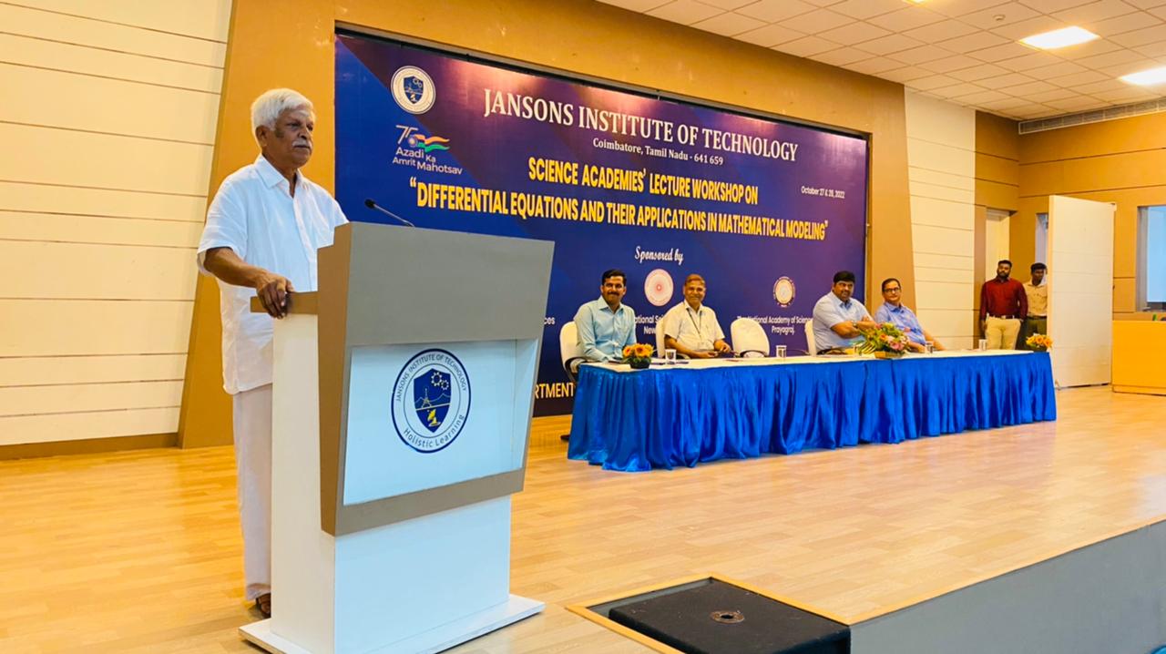 Science Academies’ Lecture on “Differential Equations and