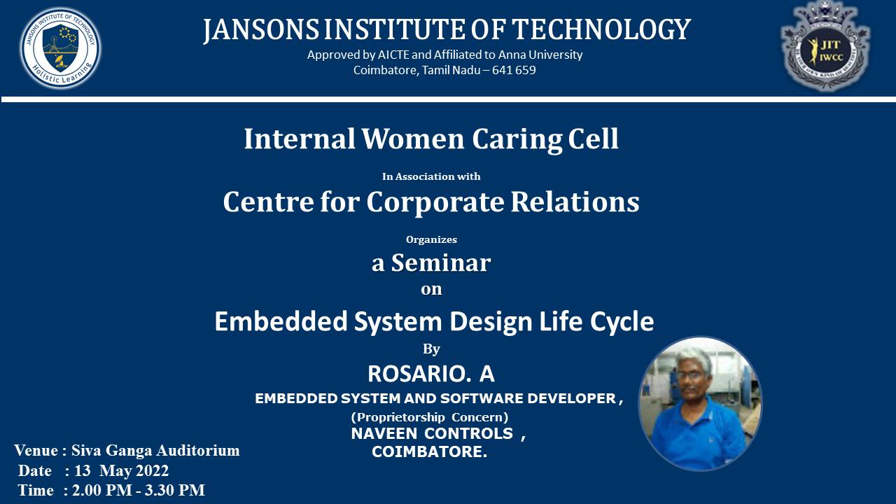 Embedded System Design Life Cycle - Jansons Institute of Technology