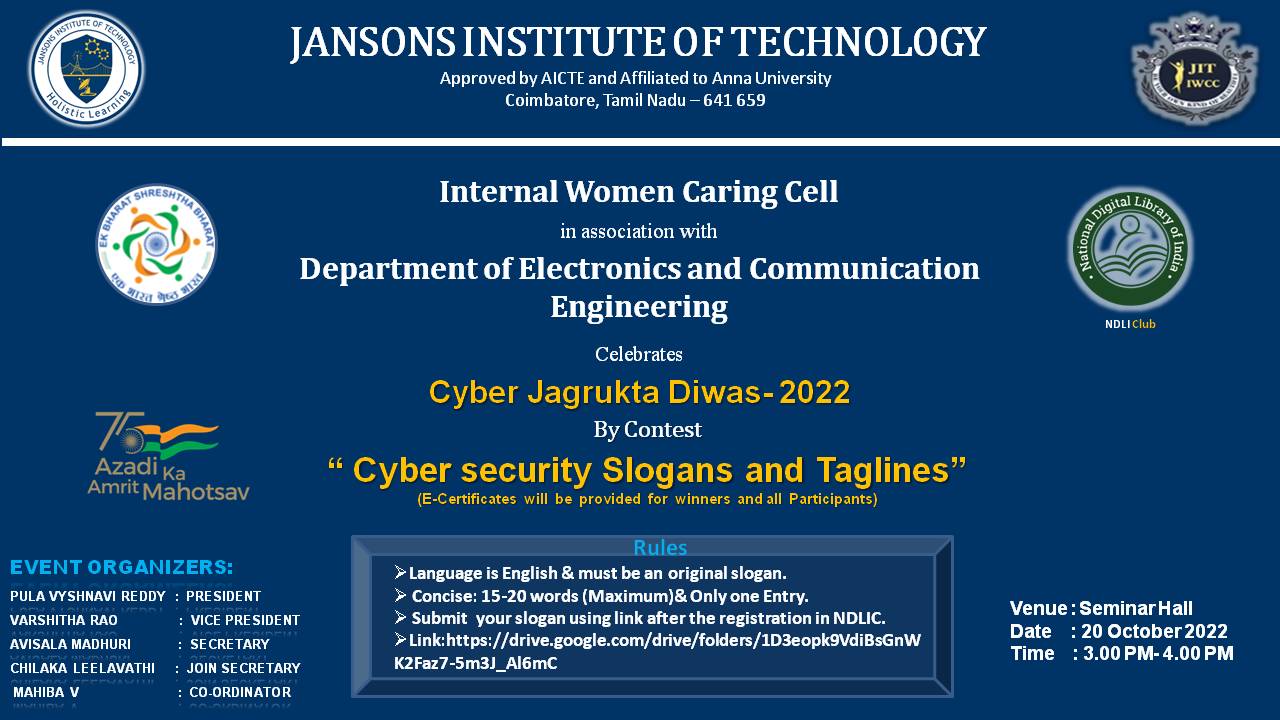 Cyber Jagrukta Diwas-2022 - Jansons Institute of Technology