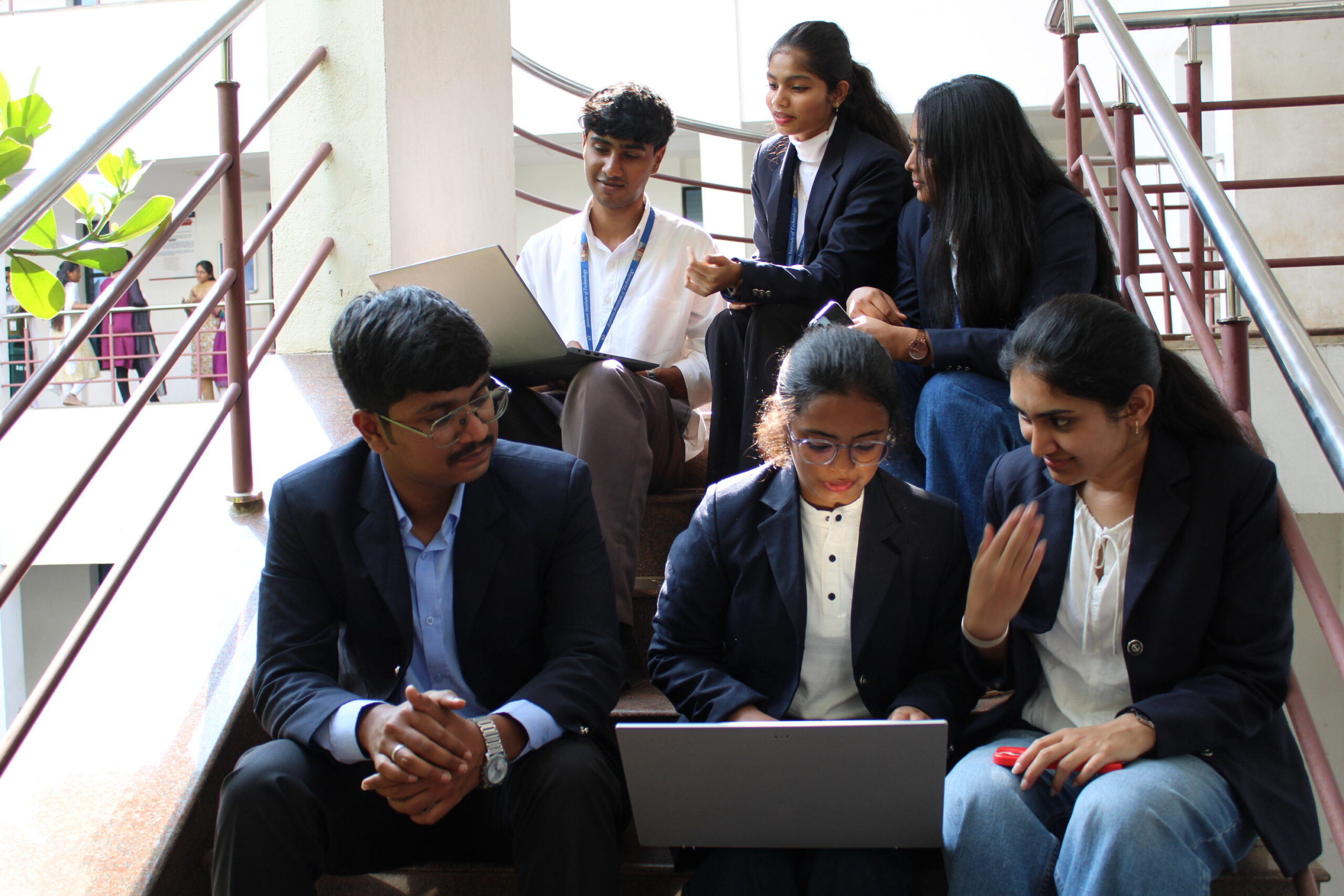 Students on campus